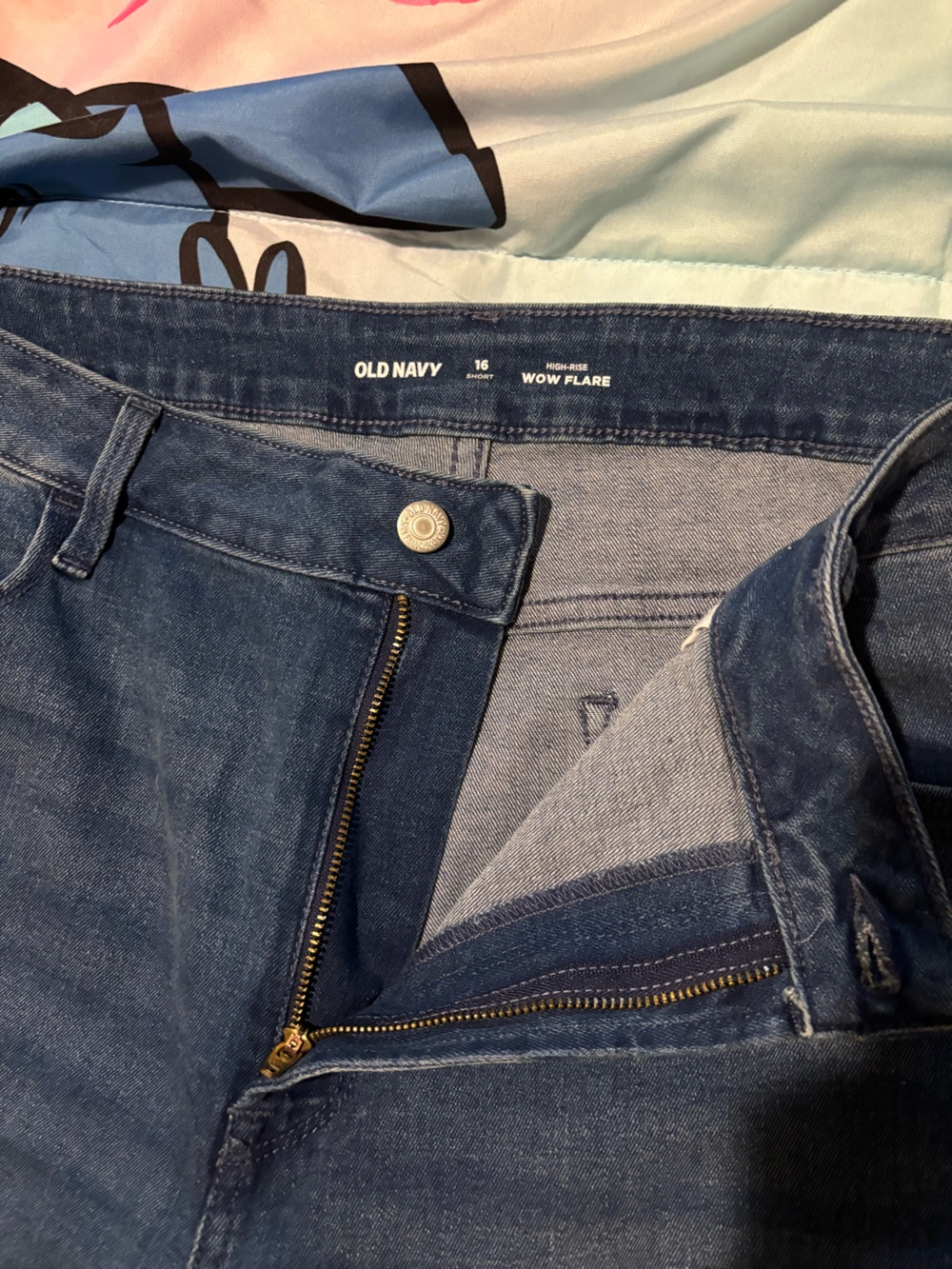Old Navy Women’s short Dark Blue Bootcut Jeans - Wow Flare
